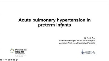 Acute Pulmonary Hypertension in Preterm Infants