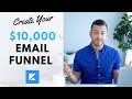 Create your $10,000 email funnel inside of Kajabi