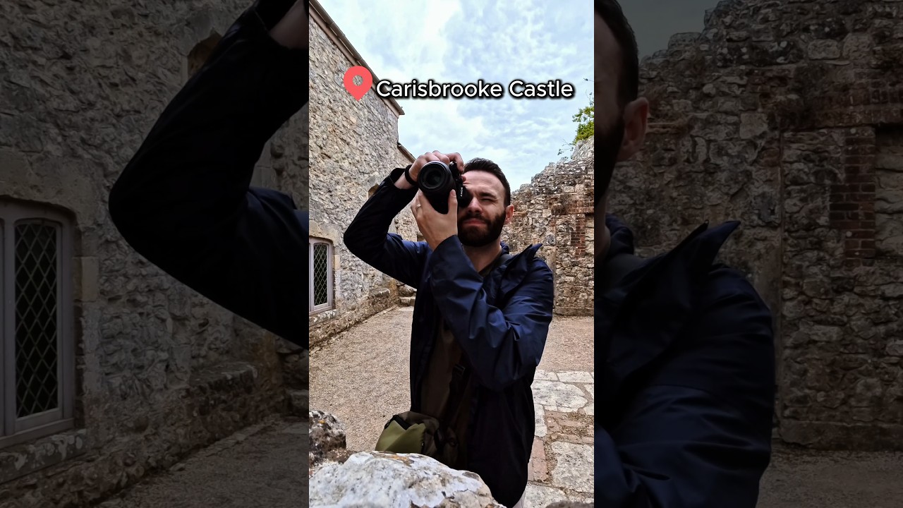 Using Windows As Frames At Carisbrooke Castle 
