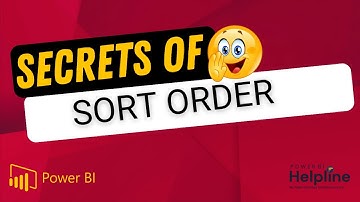 SECRETS of SORT ORDER in Power BI | Master Custom Sort Orders