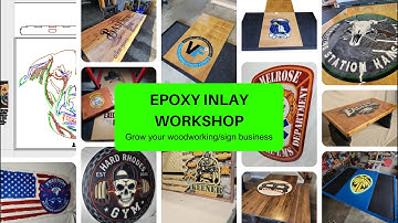 MULTICOLOR EPOXY INLAY in MDF?! - Our Best Course Yet