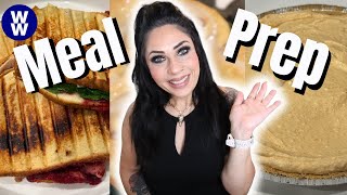 Delicious Ww Meal Prep - Maple Cinnamon Rolls - Turkey Cran Panini & No Bake Pumpkin Cheesecake!