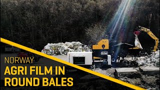 Baling agricultural film | Orkel Hi-X evo baler | Orkel industrial compactors