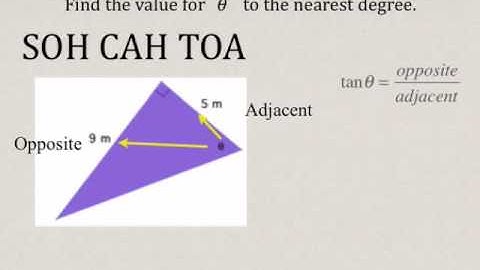 Trigonometry Finding angle measure using primary trig ratios Part 2.mov