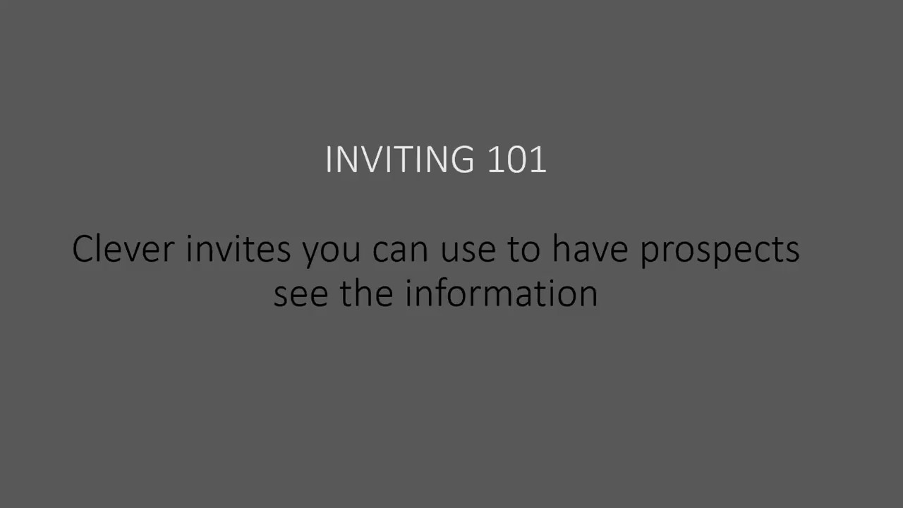 VIP Inviting 101 - YouTube