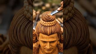 Shri Ram ❤️ | The Beast Incarnate Wooden Sculpture 🔥 #woodcarving #woodcraft #ram #shreeram