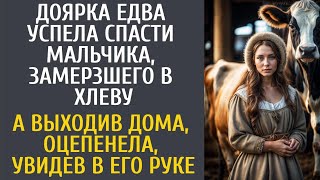 Доярка едва успела спасти мальчика, замерзшего в хлеву… А выходив дома, оцепенела увидев в его руке…