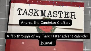 A flip through of my Taskmaster advent calender journal!