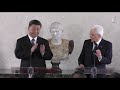 dichiarazioni Mattarella Xi Jinping al business forum Italia Cina