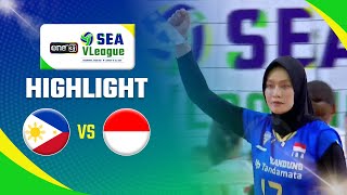 Highlight SEA VLeague 2023 Filipina VS Indonesia 1 - 3