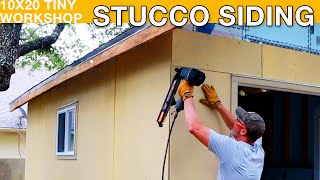 Building a Tiny Workshop: Stucco Siding by Make it Goode 5,621 views 2 years ago 12 minutes, 50 seconds