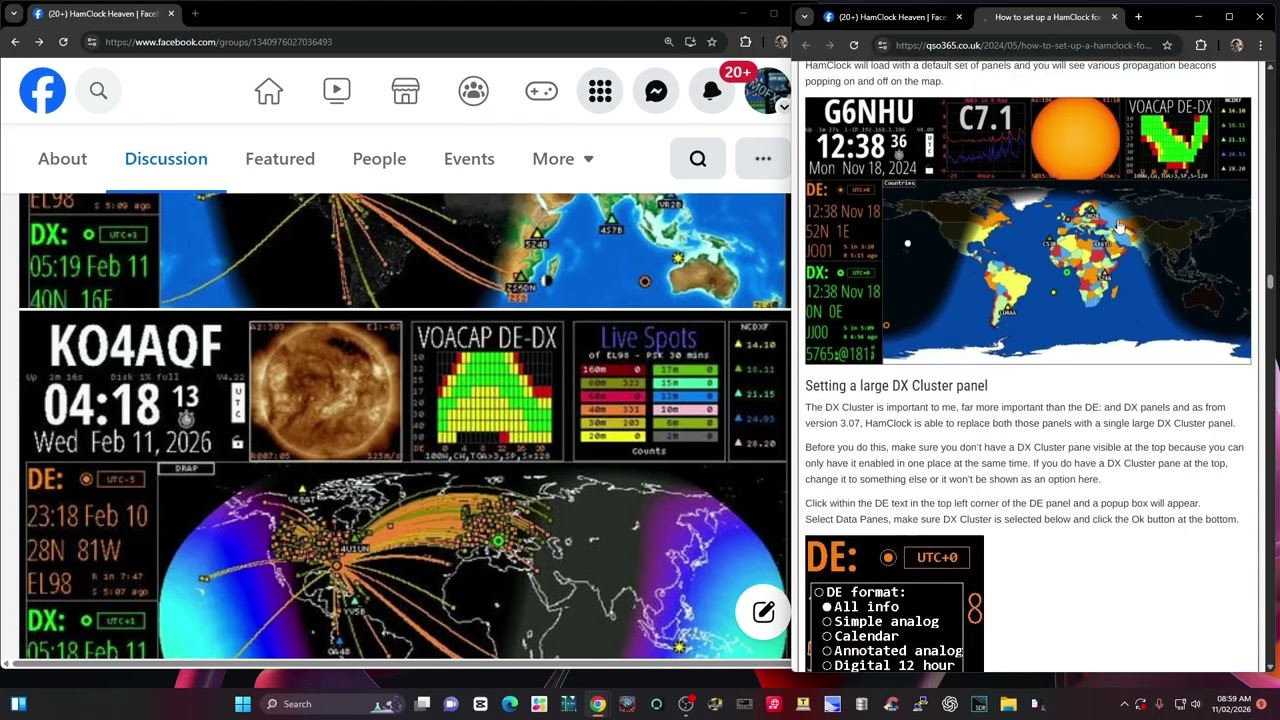 Информация и инструкции по использованию HamClock в 2026 году.