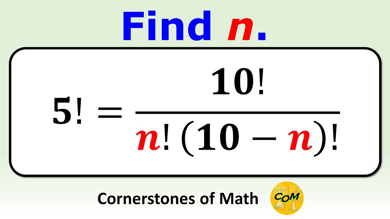 Factorial Equation is a Thing, So Let’s Solve One