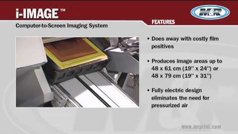 M&R i-Image Computer to Screen Imaging System | Dave Roper Ltd