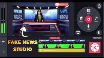 How to Make Your Own News Studio Room in Kinemaster |News Channel Studio|