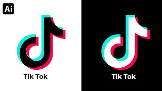 Comment Créer le logo TikTok sur Illustrator 2024