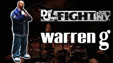 Def Jam FFNY: Character Showcase - Warren G
