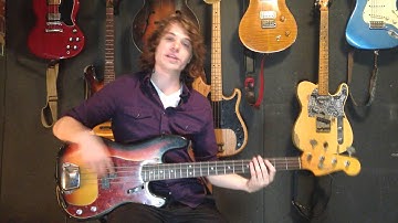 First Bass Guitar Lesson - Ricky Horton ( Absolute Beginners )
