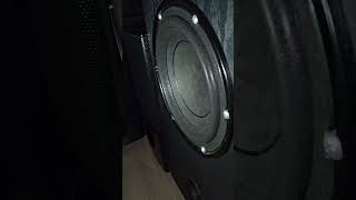 diy subwoofer at max volume! #bass #basstest #subwoofer #fyp #basshead #hometheater #excursion