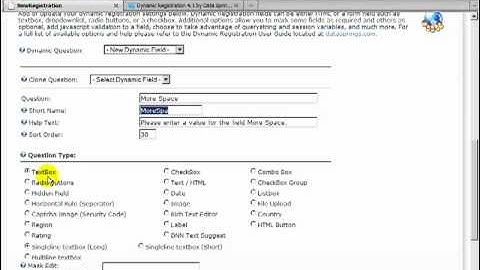DotNetNuke Tutorial - Playing with the look and feel of Dynamic Registration module - Video #189