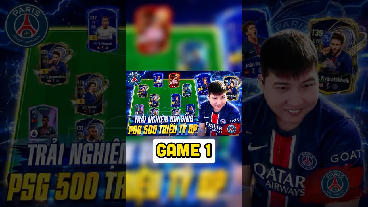 GAME 1.1 | REVIEW ĐỘI HÌNH PSG "MẠ VÀNG" 500 TRIỆU TỶ BP #FCOnline #CungKhoeHighlightFCO