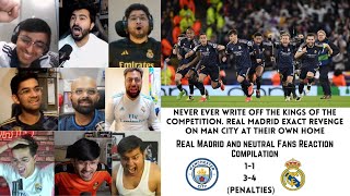 REAL MADRID Fans and Neutrals reactions to MAN CITY vs REAL MADRID | UCL QF 2nd Leg | 18-04-2024