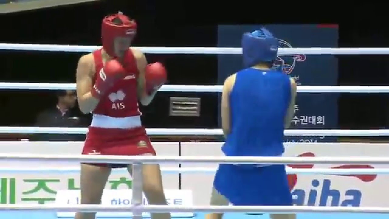 WC 2014: 1/8 - 75 kg Li Qian vs Kaye Scott - YouTube