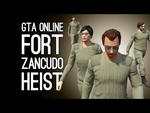 GTA Online Doomsday Heist Pt 4 Server Farm: FORT ZANCUDO HEIST Preparation Mission