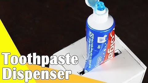 How to make Toothpaste Dispenser - Syringe life hacks