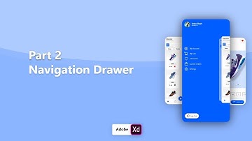 Part 2 Navigation Drawer | Modern ecommerce application UI/UX Design in adobe XD |Monkey is coding|
