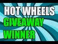 Hot wheels give away winner, YOU WON!!!