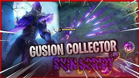 Gusion Collector Skin Script with Voice - Night Owl | Loud Second Skill Audio | Full Sound | MLBB