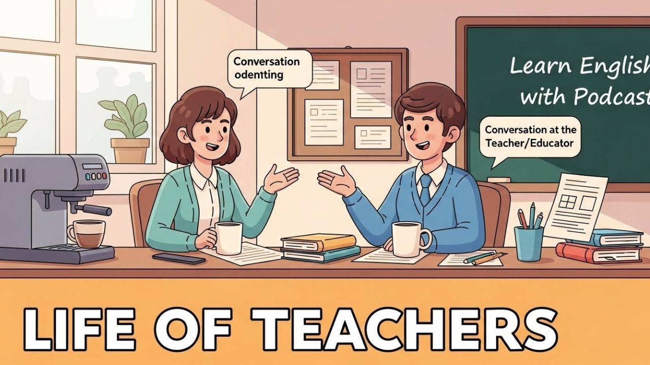 Learn English with  podcasts Let's Talk About Conversation at the Teacher/Educator(B1-B2)