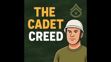 The Cadet Creed: Easy Voice Over Memorization!