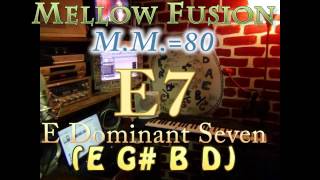 E7 Dominant (E G# B D) Mellow Fusion - M.M.=80 - One Chord Vamp