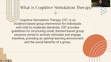 Cognitive Stimulation Therapy - Capstone