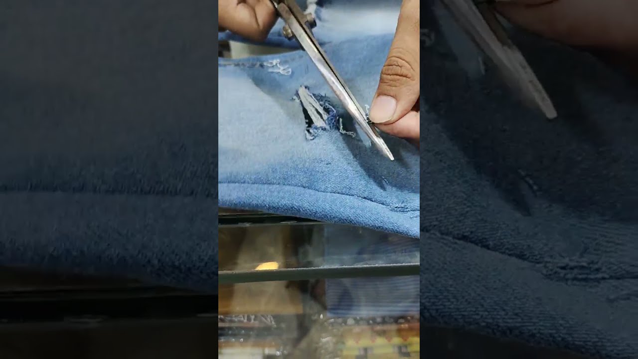 Distress Jeans How To Make Ripped Denim Shortsfeed Shortsvideo