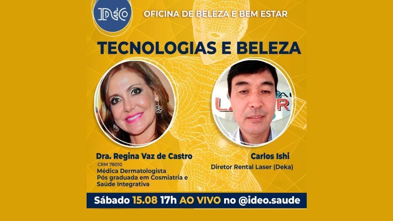 #25 - Tecnologias e Beleza - Live: 15/08/2020. Convidado: Carlos Ishi.