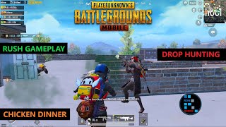 PUBG MOBILE | DROP HUNTING & RUSH GAMEPLAY CHICKEN DINNER