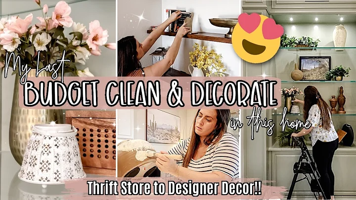 My LAST CLEAN & DECORATE in This House :: Cheap Home Decor Ideas (Budget Decorating Tips & Tricks) thumbnail
