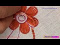 Hand Embroidery Flower quilt, Embroidery for Entertainment, Quick Embroidery for Cushion case-377