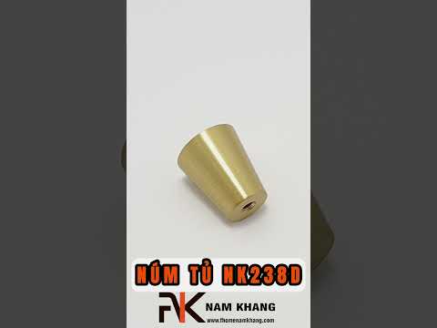 Núm Cửa Tủ Trụ Tròn Bằng Đồng NK238D