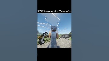 Me After Installing "Create" 🧹💨 #Minecraft #MinecraftShorts