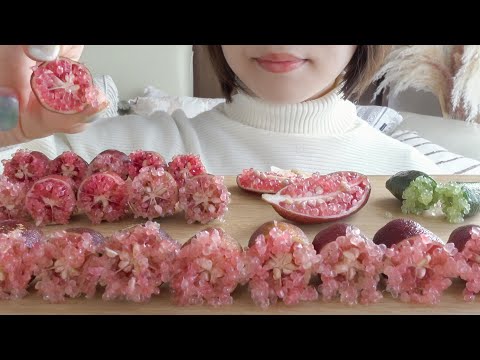 【咀嚼音】プチプチ食感が気持ちいいフィンガーライムを食べる【ASMR/EATINGSOUNDS】