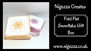 Fold Flat Snowflake Gift Box