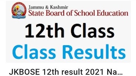 class 12th result jkbose 2021 #jkbose