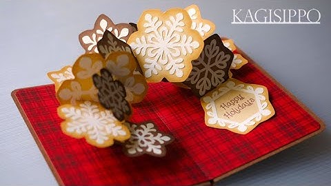 pop-up card__Gingerbread Snowflakes