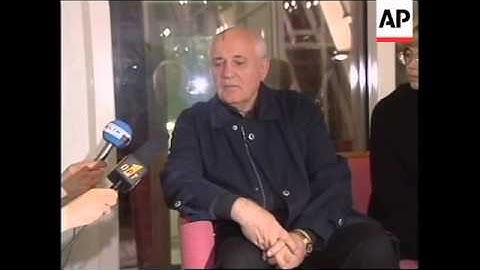 GERMANY: MIKHAIL GORBACHEV APPEARS IN PUBLIC