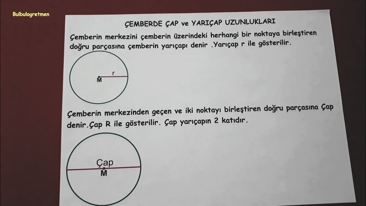 5.sınıf çember ve daire konu anlatımı ve sorular @Bulbulogretmen  #matematik #çember #daire #5sınıf