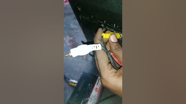 Audio video lead connection receiver for led tv #short video #basic jankari